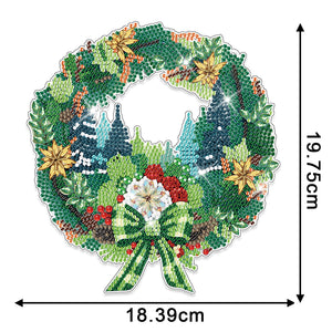 Special Shaped Diamond Painting Wall Decor Wreath (Christmas Bush)