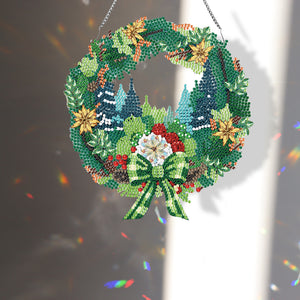 Special Shaped Diamond Painting Wall Decor Wreath (Christmas Bush)