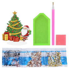 Load image into Gallery viewer, Crystal Painting Desktop Kit Christmas Tree Santa Diamond Painting Desktop Decor
