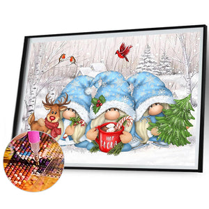 Snow Goblin 60*45CM Full Square Drill Diamond Painting