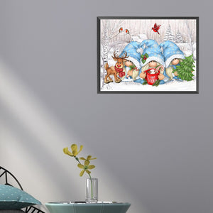 Snow Goblin 60*45CM Full Square Drill Diamond Painting