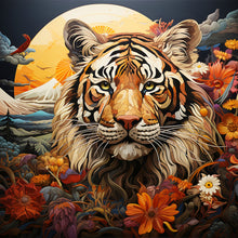 Load image into Gallery viewer, Pastoral Animal Tiger 30*30CM Full Round Drill Diamond Painting
