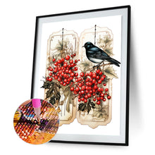 Load image into Gallery viewer, Retro Red Flower Butterfly 30*40CM Full Round Drill Diamond Painting
