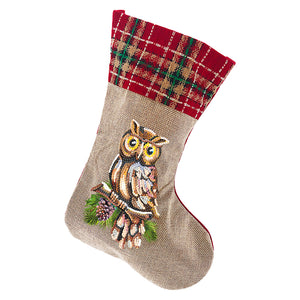 Christmas Decor DIY Diamond Art Kits for Family Party Decoration (Owl Pine)