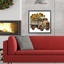 Load image into Gallery viewer, Sunflower Truck 30*30CM Full Round Drill Diamond Painting
