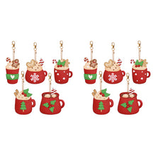 Load image into Gallery viewer, 5PCS Double Sided Special Shape Diamond Painting Keychain (Ice Cream Cup)
