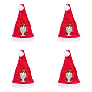 DIY Diamond Painting Christmas Hat Comfort Soft for Adults Unisex (Gnome #2)