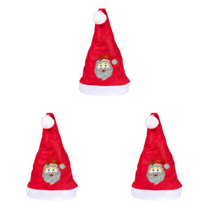 DIY Diamond Painting Christmas Hat Comfort Soft for Adults Unisex (Santa #6)