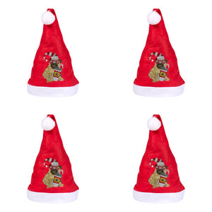DIY Diamond Painting Christmas Hat Comfort Soft for Adults Unisex (Puppy #3)
