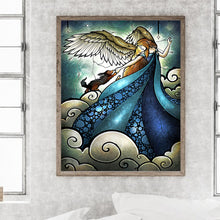 Load image into Gallery viewer, Angel Girl And Dog 40*50CM Full Round Drill Diamond Painting
