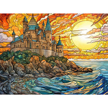 Load image into Gallery viewer, Sea Castle 40*30CM Full Round Drill Diamond Painting
