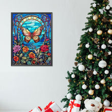 Load image into Gallery viewer, Butterfly And Rose 30*40CM Full Round Drill Diamond Painting
