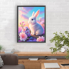 Load image into Gallery viewer, Flower And White Rabbit 30*40CM Full Round Drill Diamond Painting
