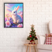 Load image into Gallery viewer, Flower And White Rabbit 30*40CM Full Round Drill Diamond Painting
