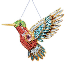 Load image into Gallery viewer, Acrylic Special Shape Diamond Painting Hanging Sign (Hummingbird #2)
