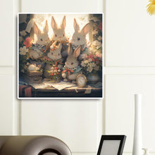 Load image into Gallery viewer, Rabbits Gathered Together 40*40CM Full Round Drill Diamond Painting
