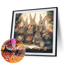 Load image into Gallery viewer, Rabbits Gathered Together 40*40CM Full Round Drill Diamond Painting
