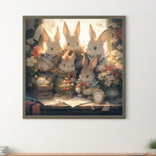 Load image into Gallery viewer, Rabbits Gathered Together 40*40CM Full Round Drill Diamond Painting
