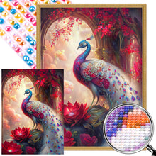 Load image into Gallery viewer, Flower And Peacocks 40*55CM Full Round Drill Diamond Painting
