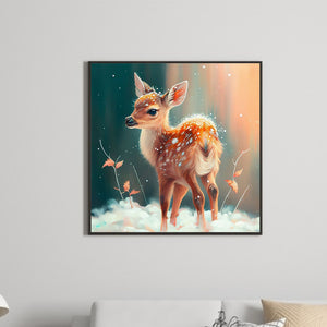 Deer 30*30CM Full Round Drill Diamond Painting