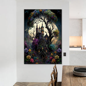 Full Moon Castle 50*70CM Full Round Drill Diamond Painting