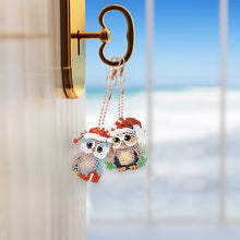 Load image into Gallery viewer, 5PCS Double Sided Full Drill Keyring Diamond Painting Keychain (Small Animal #2)
