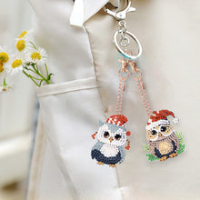 Load image into Gallery viewer, 5PCS Double Sided Full Drill Keyring Diamond Painting Keychain (Small Animal #2)
