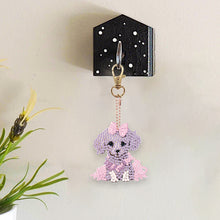 Load image into Gallery viewer, 5PCS Double Sided Full Drill Keyring Diamond Painting Keychain (Small Animal #3)
