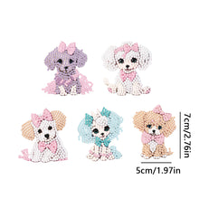 Load image into Gallery viewer, 5PCS Double Sided Full Drill Keyring Diamond Painting Keychain (Small Animal #3)
