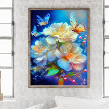 Load image into Gallery viewer, Flower And Butterfly 30*40CM Full Round Drill Diamond Painting
