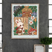 Load image into Gallery viewer, Little Red Riding Hood Rabbit 40*50CM Full Round Drill Diamond Painting
