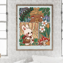 Load image into Gallery viewer, Little Red Riding Hood Rabbit 40*50CM Full Round Drill Diamond Painting
