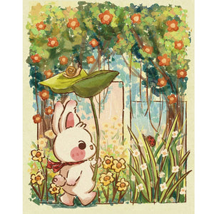 Rabbit Jungle Adventure 40*50CM Full Round Drill Diamond Painting