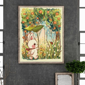 Rabbit Jungle Adventure 40*50CM Full Round Drill Diamond Painting