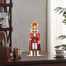 Load image into Gallery viewer, Wooden Crystal Painting Desktop Kit Diamond Art Table Decor (Xmas Nutcracker #9)
