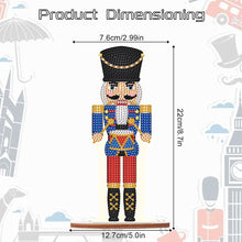 Load image into Gallery viewer, Wooden Crystal Painting Desktop Kit Diamond Art Table Decor(Xmas Nutcracker #13)
