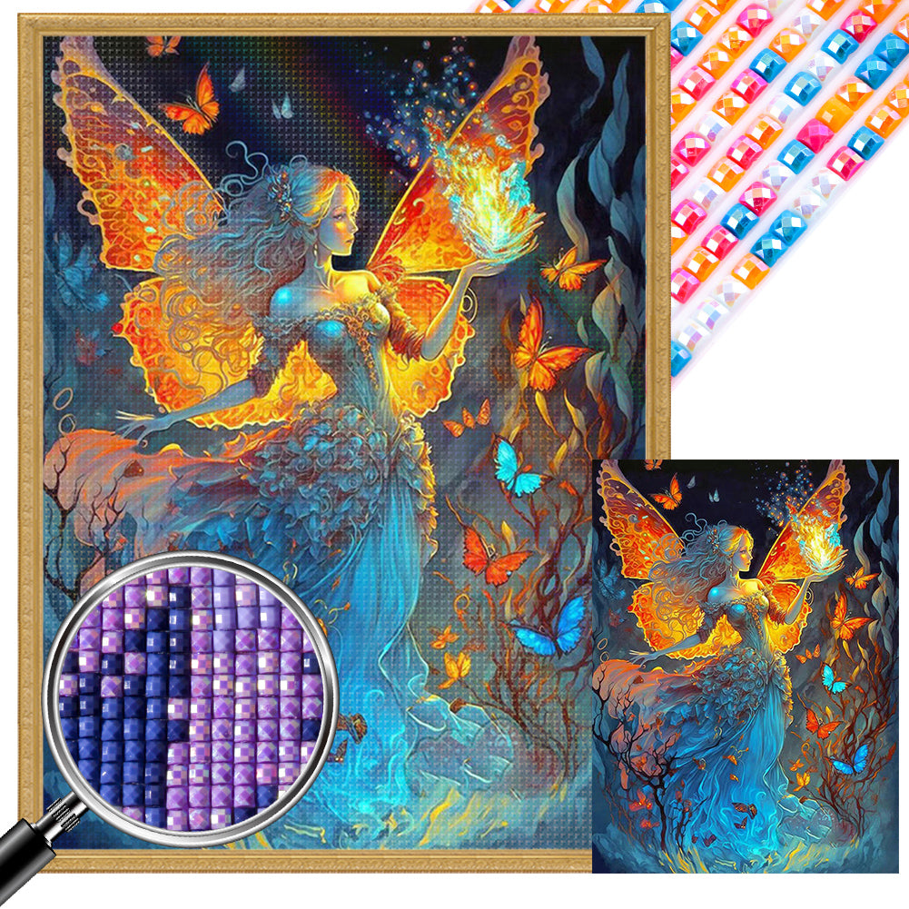 Butterfly Fairy 45*60CM Full Square Drill Diamond Painting