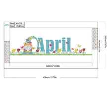 Load image into Gallery viewer, Goblin Calendar 40*20CM Partial Special Shaped Drill Diamond Painting
