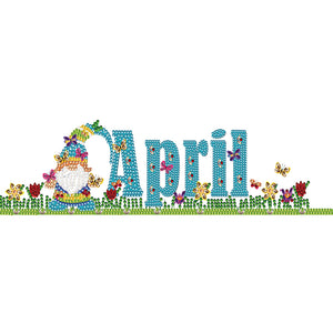 Goblin Calendar 40*20CM Partial Special Shaped Drill Diamond Painting
