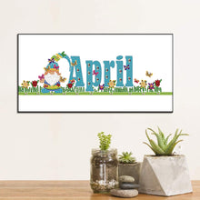 Load image into Gallery viewer, Goblin Calendar 40*20CM Partial Special Shaped Drill Diamond Painting
