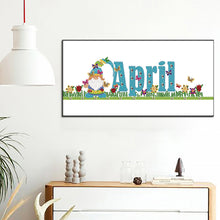 Load image into Gallery viewer, Goblin Calendar 40*20CM Partial Special Shaped Drill Diamond Painting
