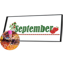 Load image into Gallery viewer, Goblin Calendar 40*20CM Partial Special Shaped Drill Diamond Painting
