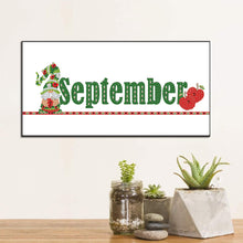 Load image into Gallery viewer, Goblin Calendar 40*20CM Partial Special Shaped Drill Diamond Painting
