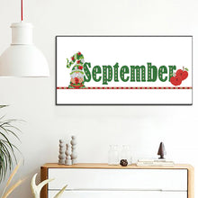 Load image into Gallery viewer, Goblin Calendar 40*20CM Partial Special Shaped Drill Diamond Painting
