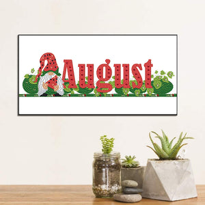 Goblin Calendar 40*20CM Partial Special Shaped Drill Diamond Painting