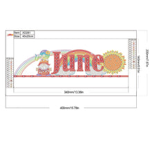 Load image into Gallery viewer, Goblin Calendar 40*20CM Partial Special Shaped Drill Diamond Painting
