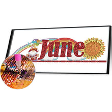 Load image into Gallery viewer, Goblin Calendar 40*20CM Partial Special Shaped Drill Diamond Painting
