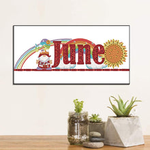 Load image into Gallery viewer, Goblin Calendar 40*20CM Partial Special Shaped Drill Diamond Painting
