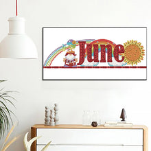 Load image into Gallery viewer, Goblin Calendar 40*20CM Partial Special Shaped Drill Diamond Painting
