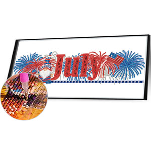 Goblin Calendar 40*20CM Partial Special Shaped Drill Diamond Painting